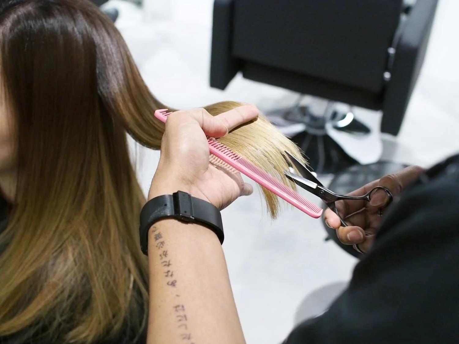 “I like to dedicate some time listening to my clients’ hair concerns, preferences and understand their lifestyle before identifying their hair issues and attempt to solve it 