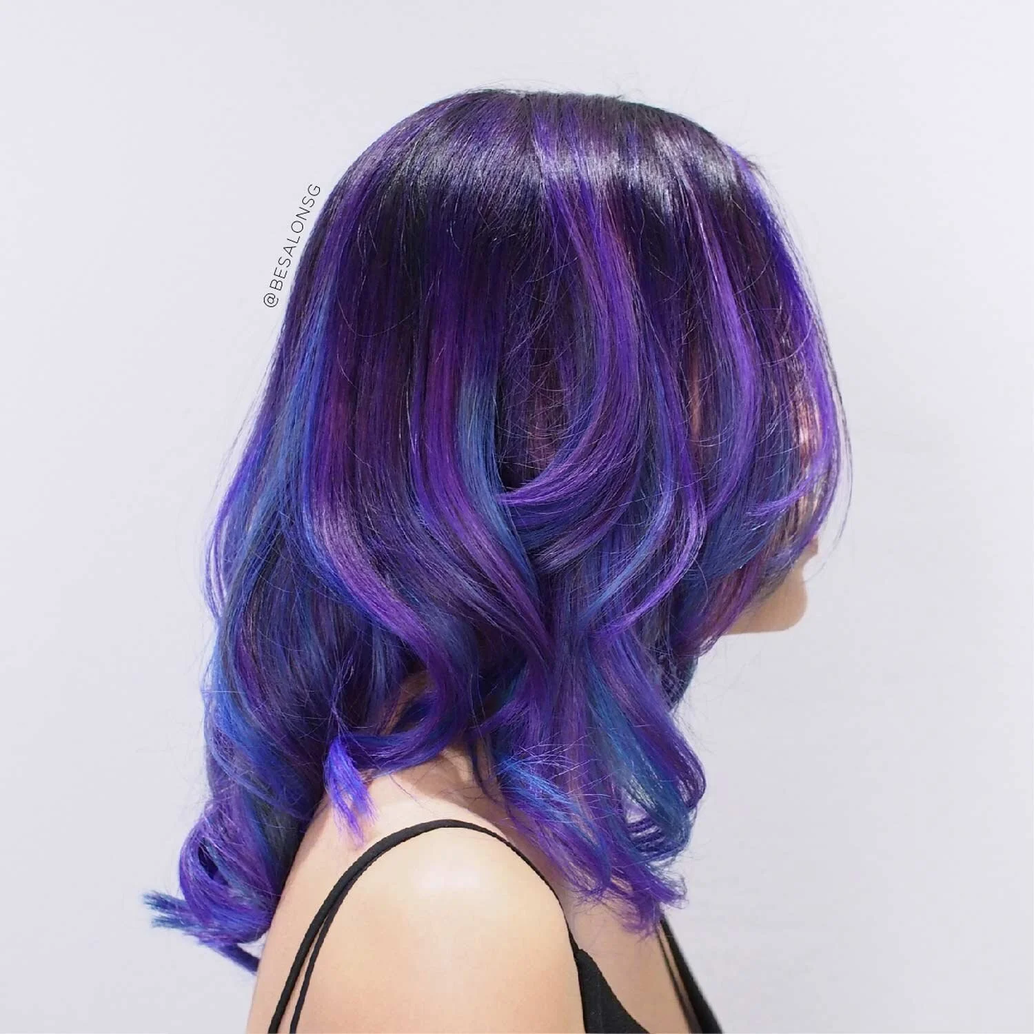 Mystical Amethyst Purple Who says you have to go bright rainbow colours to be a unicorn? This hair colour is a mixture of deep blue and purple shades, which creates more depth and dimension in the hair. You can look like your favourite mystical creature with this colour combination too.